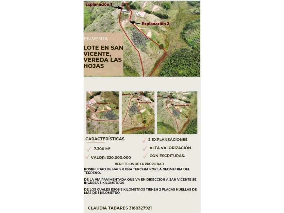 Venta de lote sector san vicente ferrer