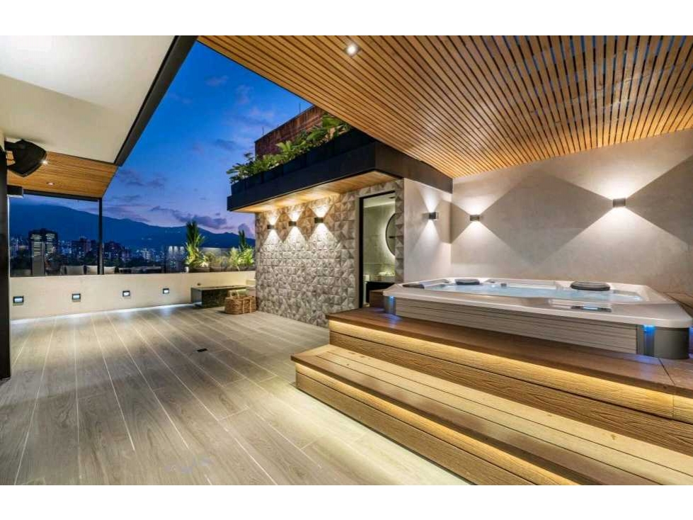 VENTA DE PENTHOUSE EN EL POBLADO, DECK, JACUZZI Y VISTA A MEDELLÍN. — foto 4