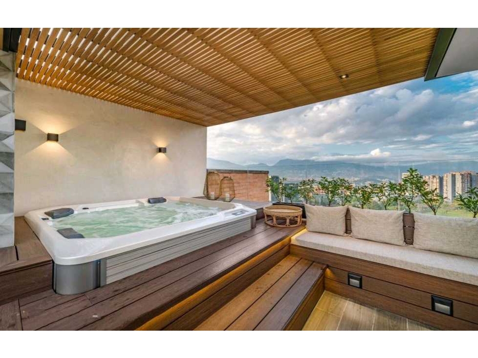 VENTA DE PENTHOUSE EN EL POBLADO, DECK, JACUZZI Y VISTA A MEDELLÍN. — foto 5