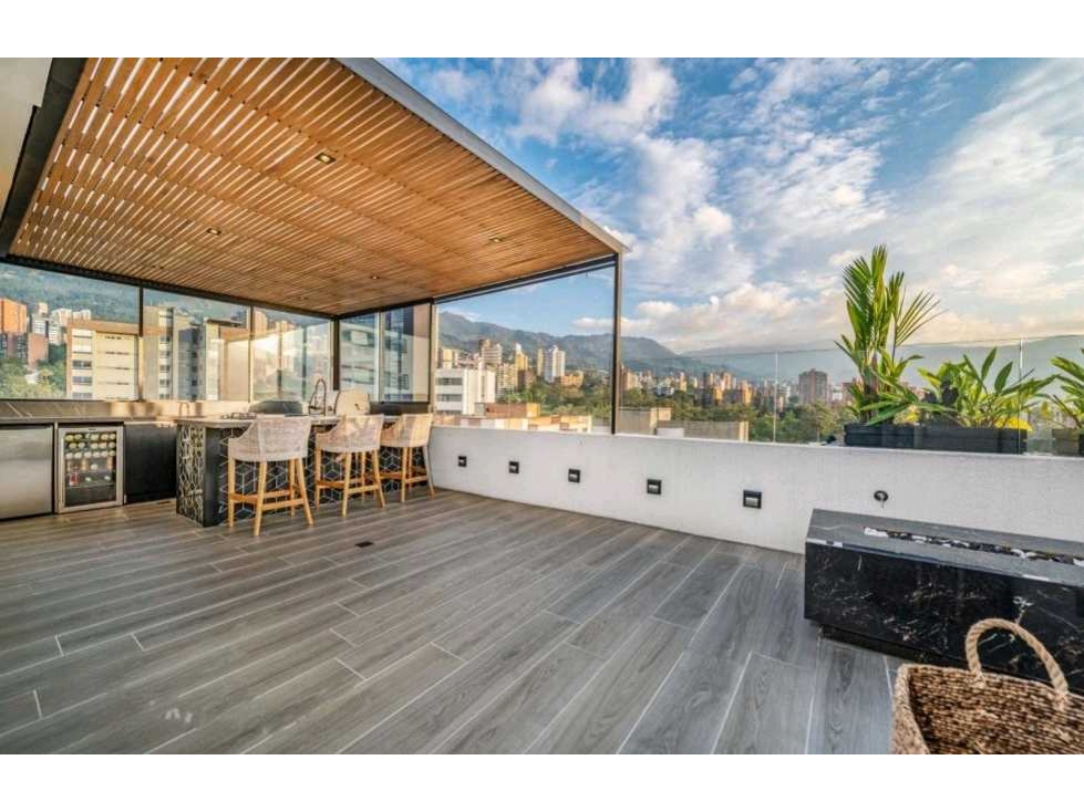 VENTA DE PENTHOUSE EN EL POBLADO, DECK, JACUZZI Y VISTA A MEDELLÍN. — foto 6