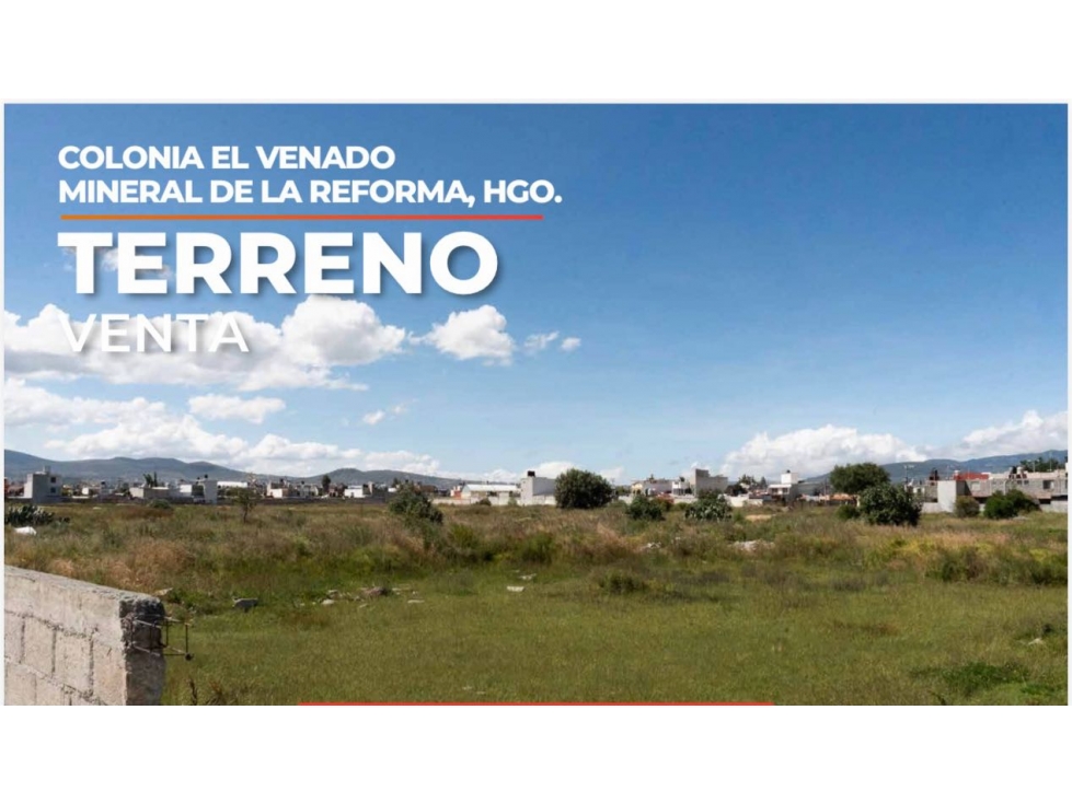 Venta Terreno 41,547 m² en Col El Venado Pachuca