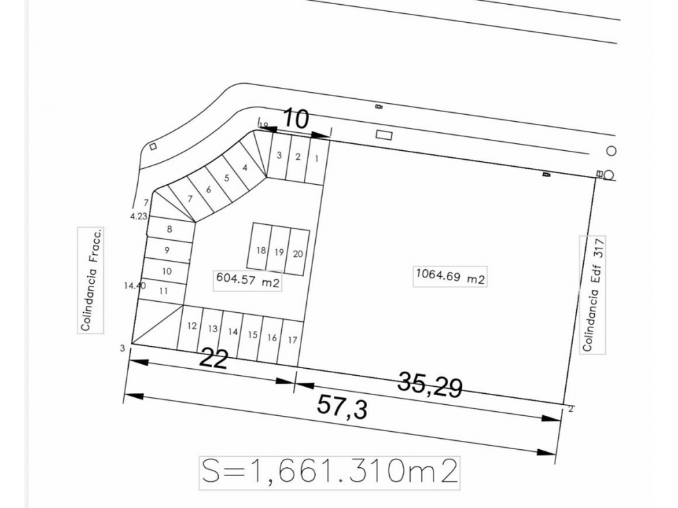 Venta Terreno Comercial de 1,661 m² en Zona Plateada