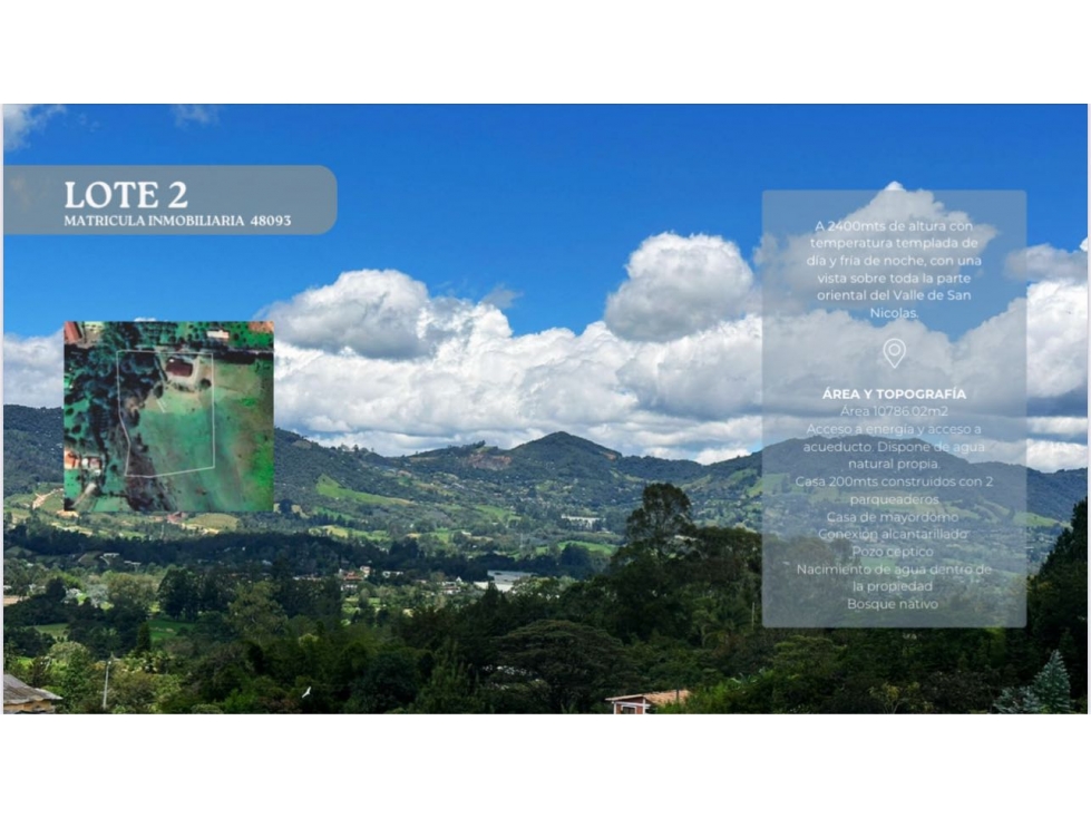 Venta lote en rionegro de 10.786 m2 con casa y nacimiento de agua - 1