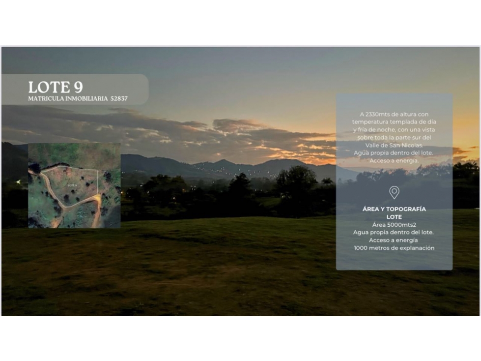 Venta lote en Rionegro de 5.000 m² con explanación de 1.000 m² - 1
