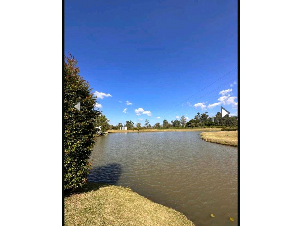 Venta lote Llanogrande vista al lago