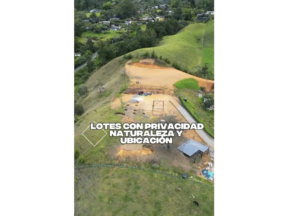 VENTA Lote Para Casa con vista via San Antonio La Ceja UNIDAD 5 CASAS