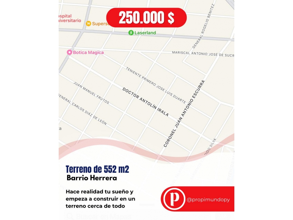Venta de Terreno de 552 m2-con excelente ubicación - 1
