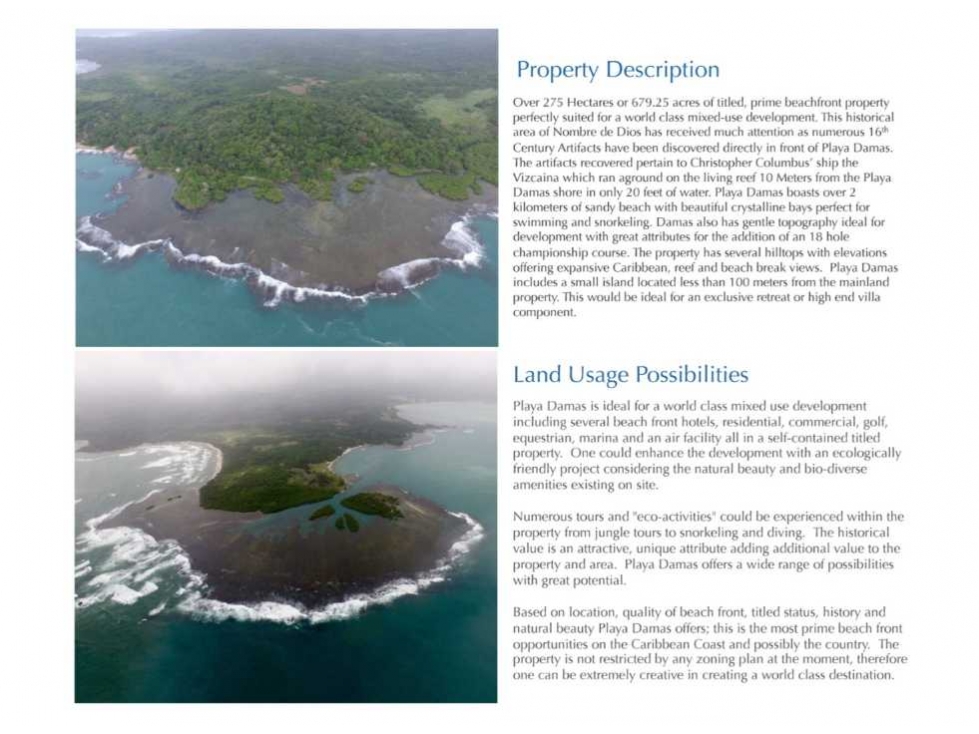 VENTA TERRENO EN COLON- PLAYA DAMAS - 2