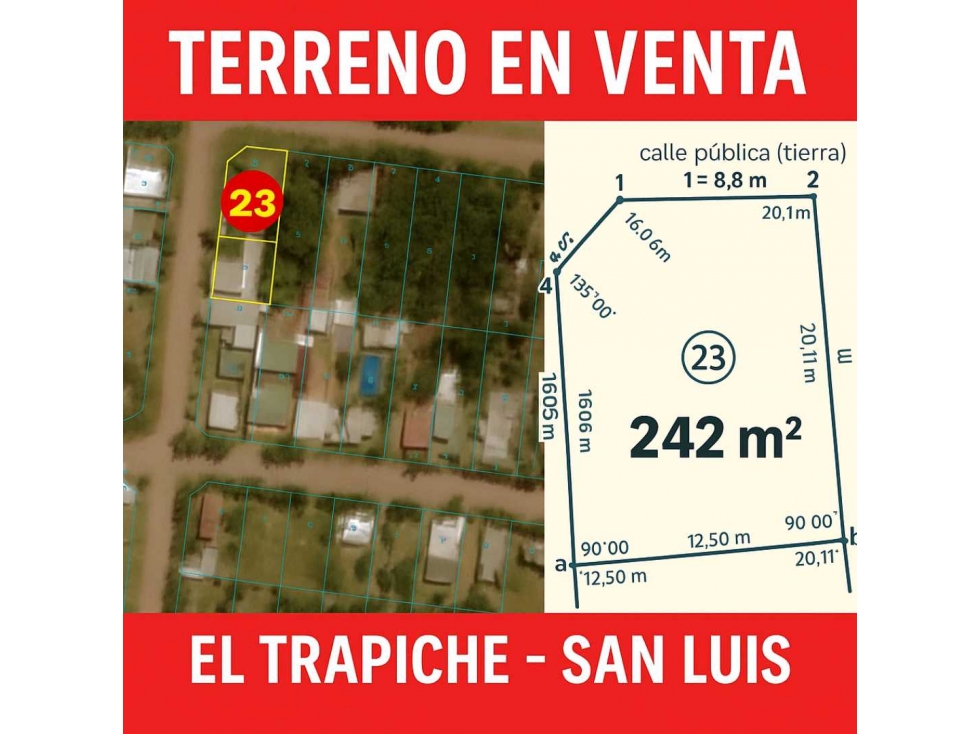 retasado Venta terreno en el trapiche SL - 1