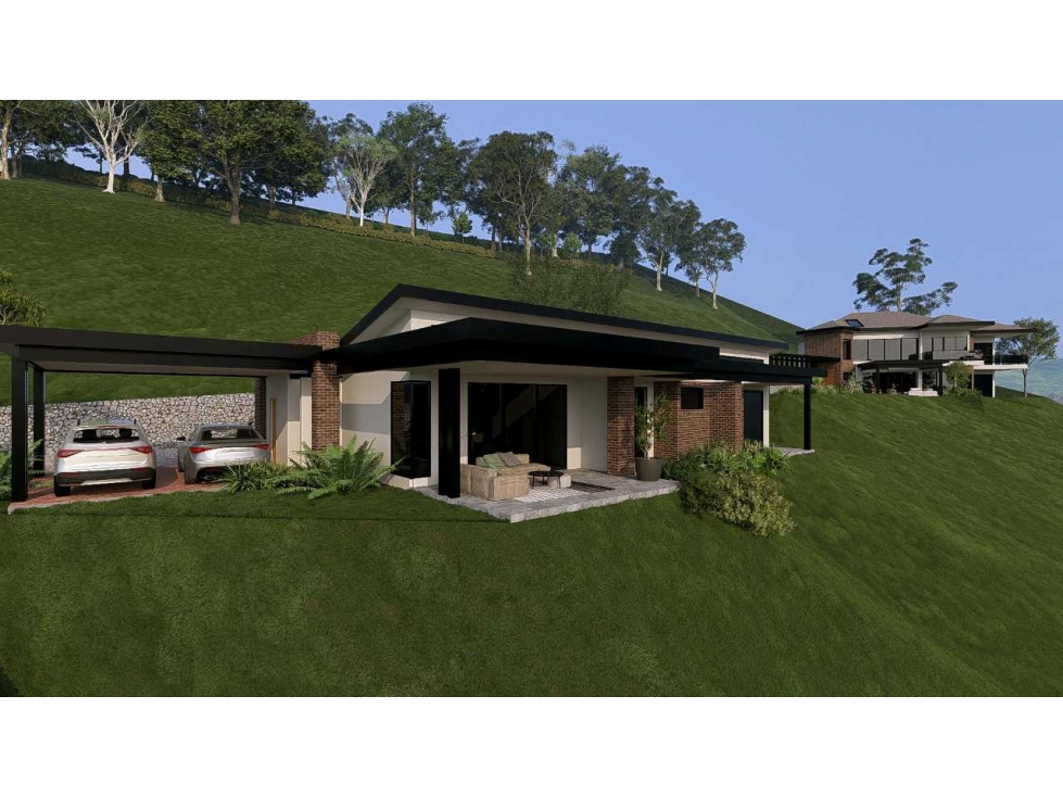 Lote en venta Vista panoramica Llanogrande aeropuerto diseño 2 casas — foto 2
