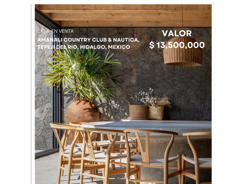 Vive Amanali Country Club en esta excelente Casa totalmente lista