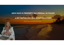 how much is property tax predial in tulum
