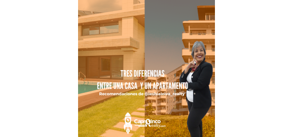 diferencias mas significativas entre las casas y los apartamentos