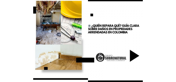 quien repara que guia clara sobre danos en propiedades arrendadas en colombia