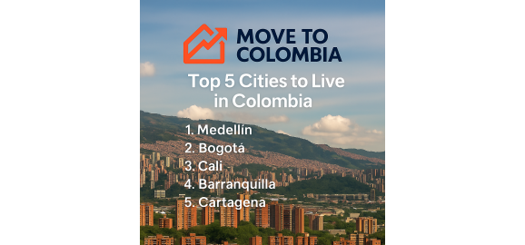 top 5 cities to live in colombia