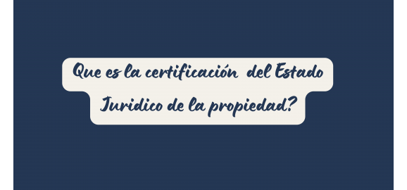que es la certificacion de cargas gravamen