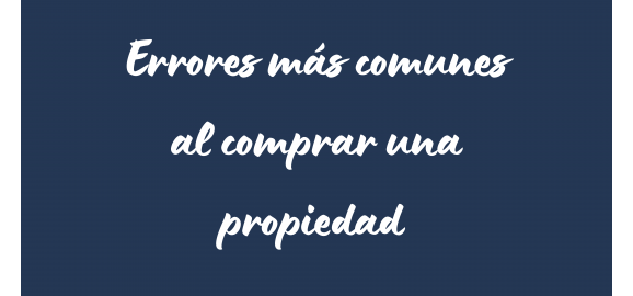 errores mas comunes que cometen los compradores