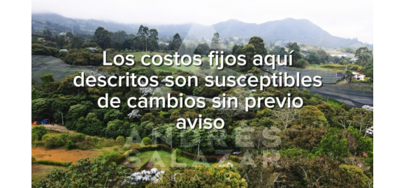 valores de costos fijos en una propiedad