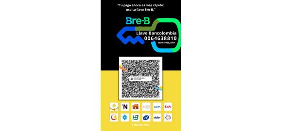 tu pago ahora en mas bre b o qr sube el soporte