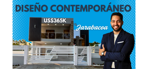 casa moderna en venta en jarabacoa us365000 2 niveles jacuzzi video recorrido completo