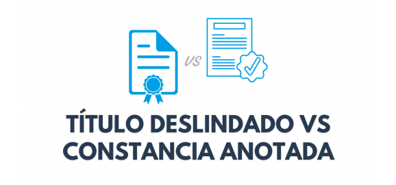 diferencias entre titulo deslindado y constancia anotada en republica dominicana