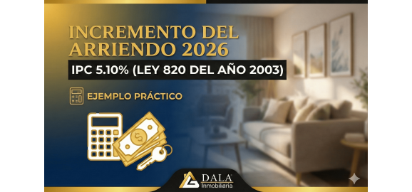 incremento del canon de arrendamiento 2026 guia practica y ejemplo ley 820 del ano 2003