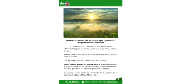 oriente antioqueno 2026 por que esta region sigue siendo el refugio de inversion numero uno