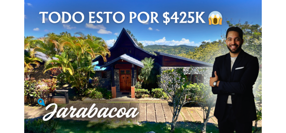 cabana en venta en jarabacoa 5320 m2 de terreno estilo rustico vista a las montanas video recorrido