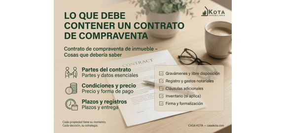 lo que debe contener un contrato de compraventa contrato de compraventa de inmueble cosas que deberia saber