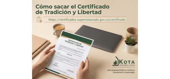 como sacar el certificado de tradicion y libertad