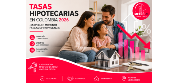 tasas hipotecarias en colombia 2026 esta llegando el mejor momento para comprar vivienda