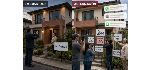 exclusividad vs autorizacion un solo corredor profesional no es un gasto es control seguridad y precio