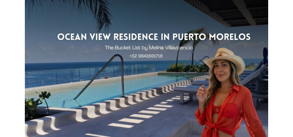 elegant ocean view residence in puerto morelos mexican caribbean