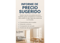 analisis de precio sugerido para inmuebles